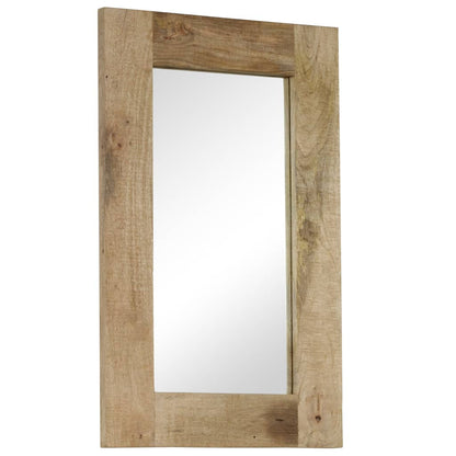 246302 vidaXL Mirror Solid Mango Wood 50x80 cm