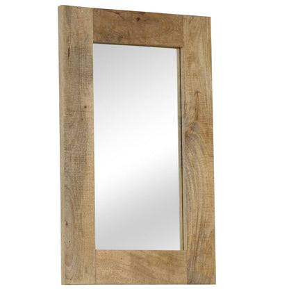 246302 vidaXL Mirror Solid Mango Wood 50x80 cm