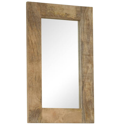 246302 vidaXL Mirror Solid Mango Wood 50x80 cm