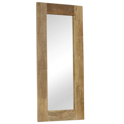 246303 vidaXL Mirror Solid Mango Wood 50x110 cm