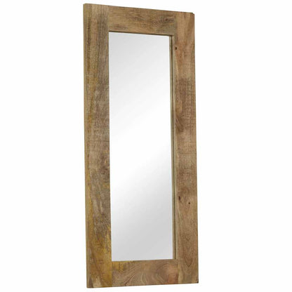 246303 vidaXL Mirror Solid Mango Wood 50x110 cm