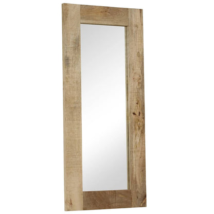 246303 vidaXL Mirror Solid Mango Wood 50x110 cm
