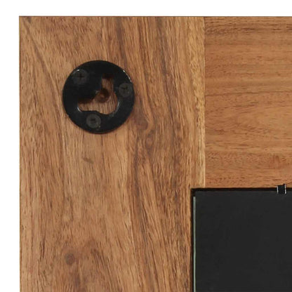 246307 vidaXL Mirror Solid Acacia Wood 50x50 cm