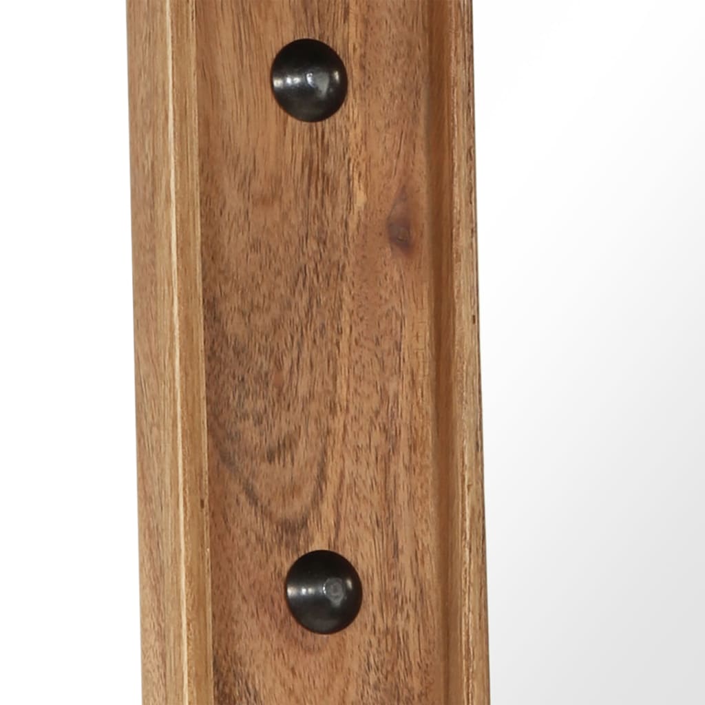 246308 vidaXL Mirror Solid Acacia Wood 50x80 cm