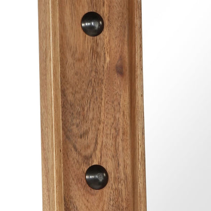 246308 vidaXL Mirror Solid Acacia Wood 50x80 cm