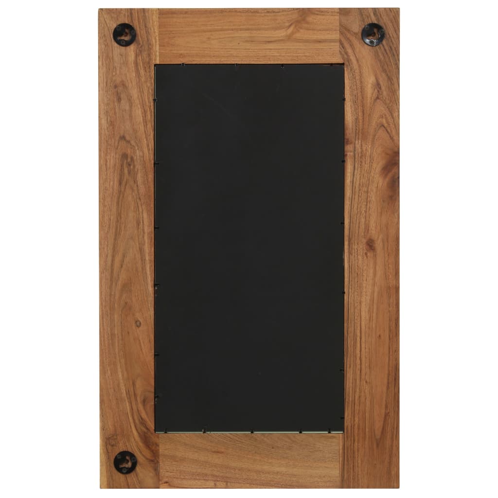 246308 vidaXL Mirror Solid Acacia Wood 50x80 cm