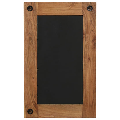 246308 vidaXL Mirror Solid Acacia Wood 50x80 cm
