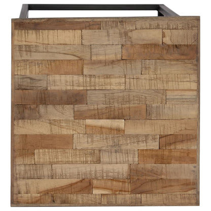 3 Piece Plant Table Set Reclaimed Teak