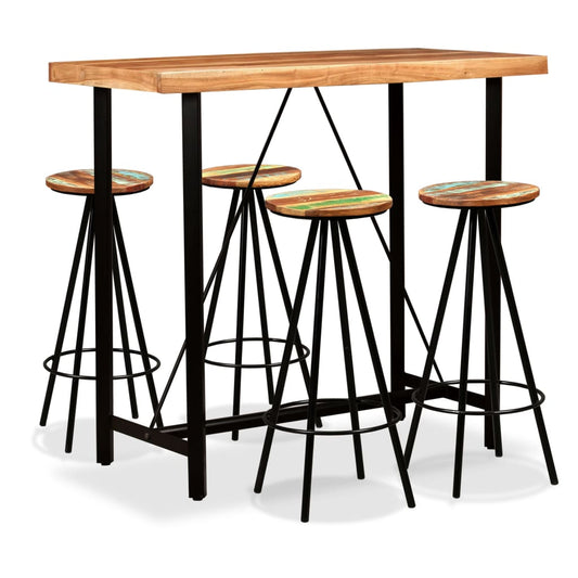 Bar Set | Natural wood, Black