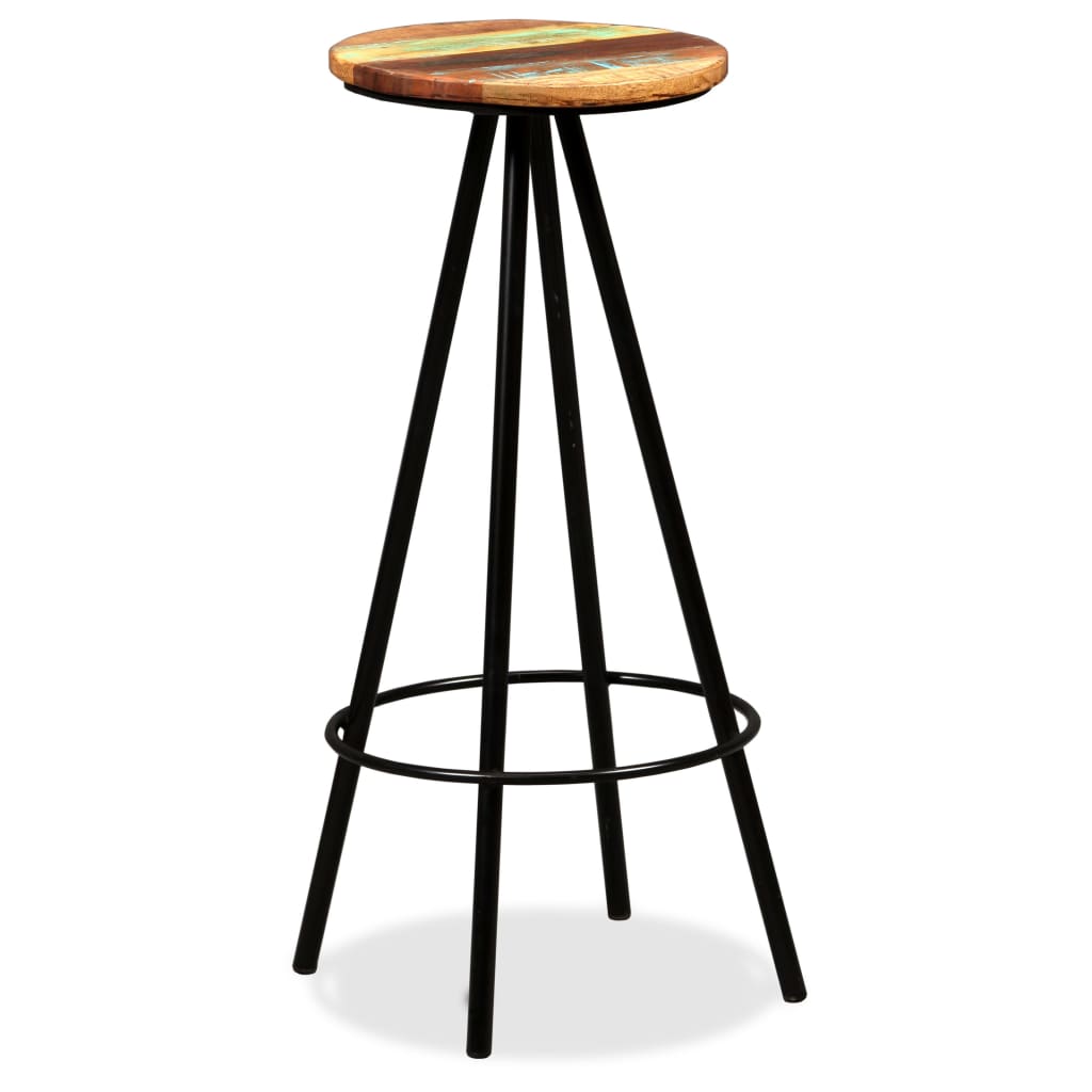 Bar Set 7 Pieces Solid Acacia and Reclaimed Wood