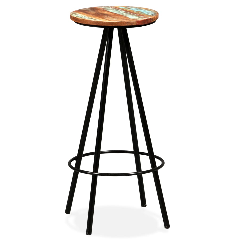 Bar Set 7 Pieces Solid Acacia and Reclaimed Wood