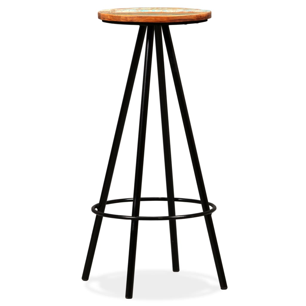 Bar Set 7 Pieces Solid Acacia and Reclaimed Wood