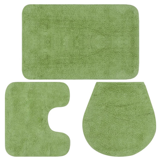 Bath Mat Set | Green | 100% cotton | Bath Mat Set | Other | Minimalist
