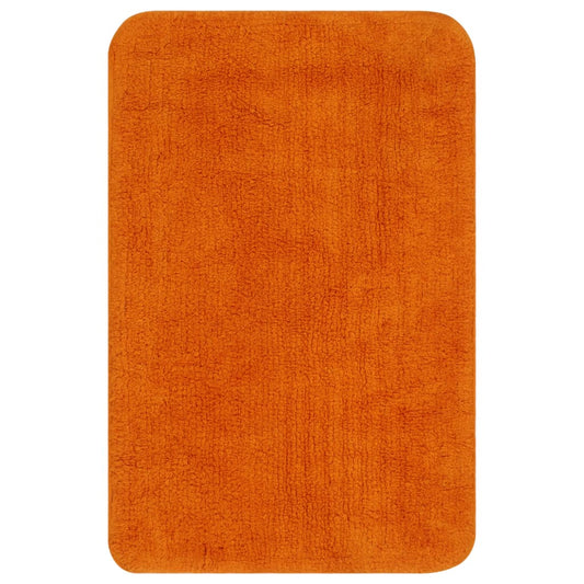 Bath Mat Set | Orange | 100% cotton | One Size | Bath Mat Set