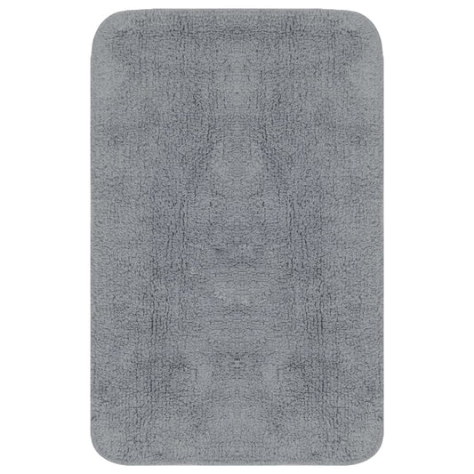 Bath Mat Set | Grey | 100% cotton | Bath Mat Set | Rectangular