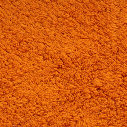 Bathroom Mat Set 2 Pieces Fabric Orange