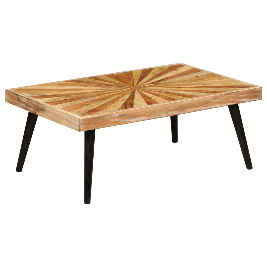 246163 vidaXL Coffee Table Solid Mango Wood 90x55x36 cm