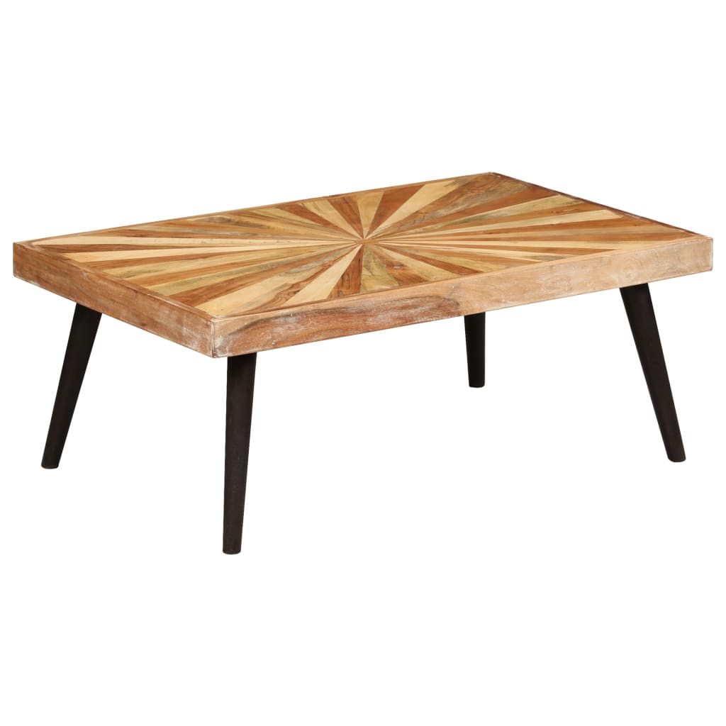 246163 vidaXL Coffee Table Solid Mango Wood 90x55x36 cm