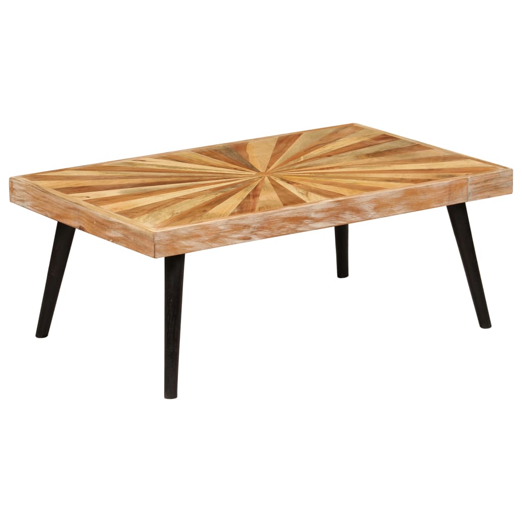 246163 vidaXL Coffee Table Solid Mango Wood 90x55x36 cm
