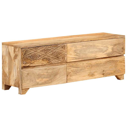 246144 vidaXL TV Cabinet Solid Mango Wood 110x30x40 cm