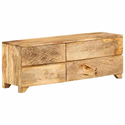 246144 vidaXL TV Cabinet Solid Mango Wood 110x30x40 cm