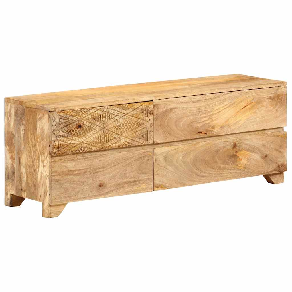246144 vidaXL TV Cabinet Solid Mango Wood 110x30x40 cm