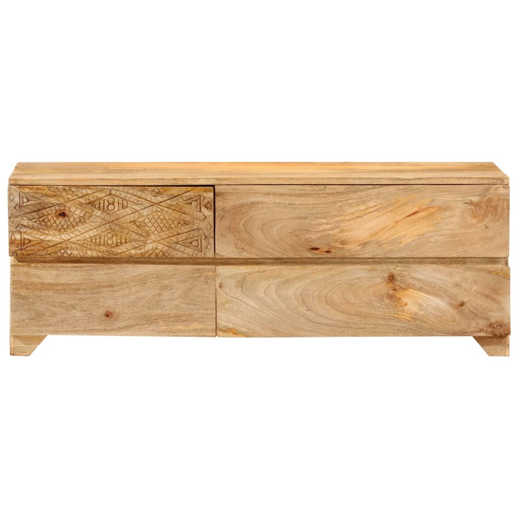 TV Cabinet Solid Mango Wood 110x30x40 cm