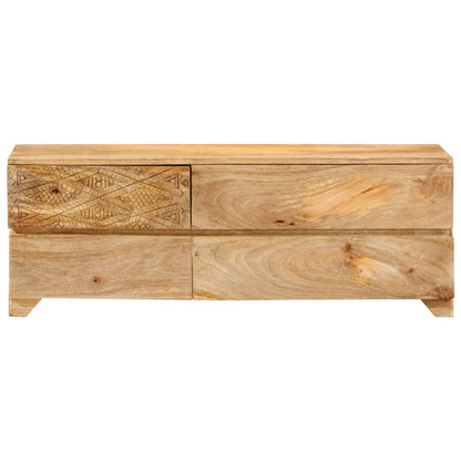 TV Cabinet Solid Mango Wood 110x30x40 cm
