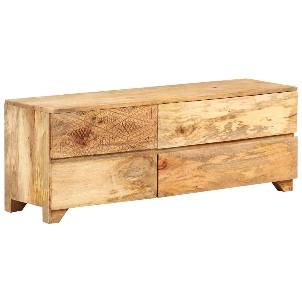 246144 vidaXL TV Cabinet Solid Mango Wood 110x30x40 cm