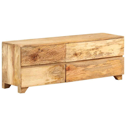 246144 vidaXL TV Cabinet Solid Mango Wood 110x30x40 cm