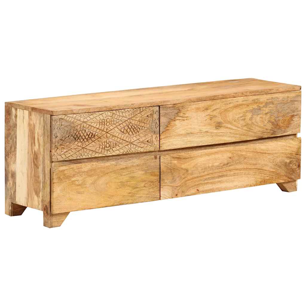 246144 vidaXL TV Cabinet Solid Mango Wood 110x30x40 cm