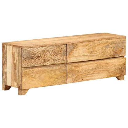 246144 vidaXL TV Cabinet Solid Mango Wood 110x30x40 cm