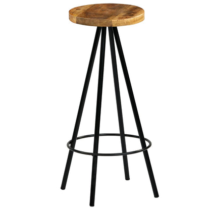 Bar Chairs 2 pcs Solid Mango Wood