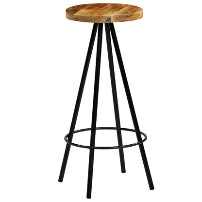 Bar Chairs 2 pcs Solid Mango Wood