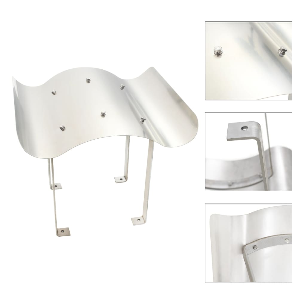 Chimney Cowl Stainless Steel 50 x 50 x 37 cm