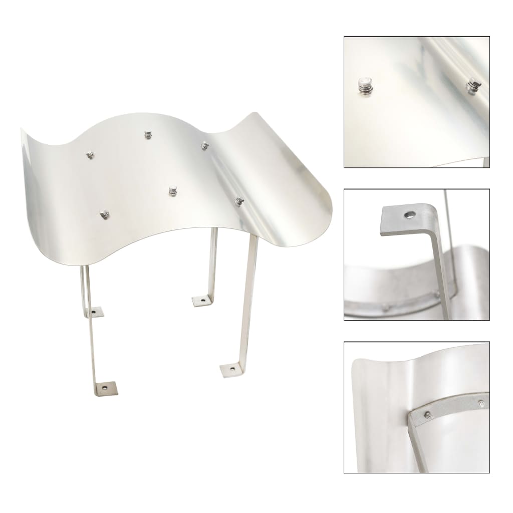 Chimney Cowl 60x80x39 cm Stainless Steel