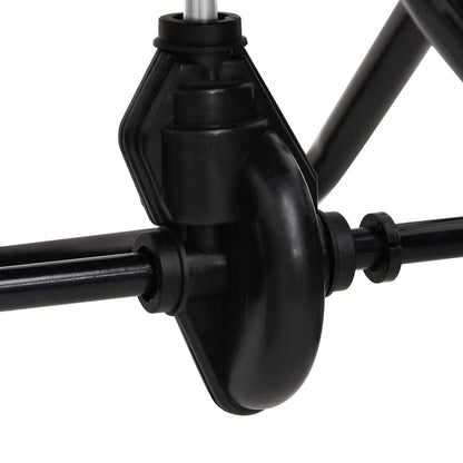 Walk Behind Salt Spreader PVC and Steel 80x46x75 cm 15 L