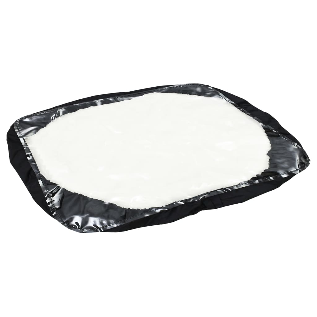 142966 vidaXL Walk Behind Salt Spreader PVC and Steel 106x73x76 cm 45 L