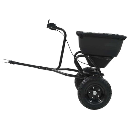 142967 vidaXL Tow Behind Salt Spreader PVC and Steel 125x74x79 cm 45 L