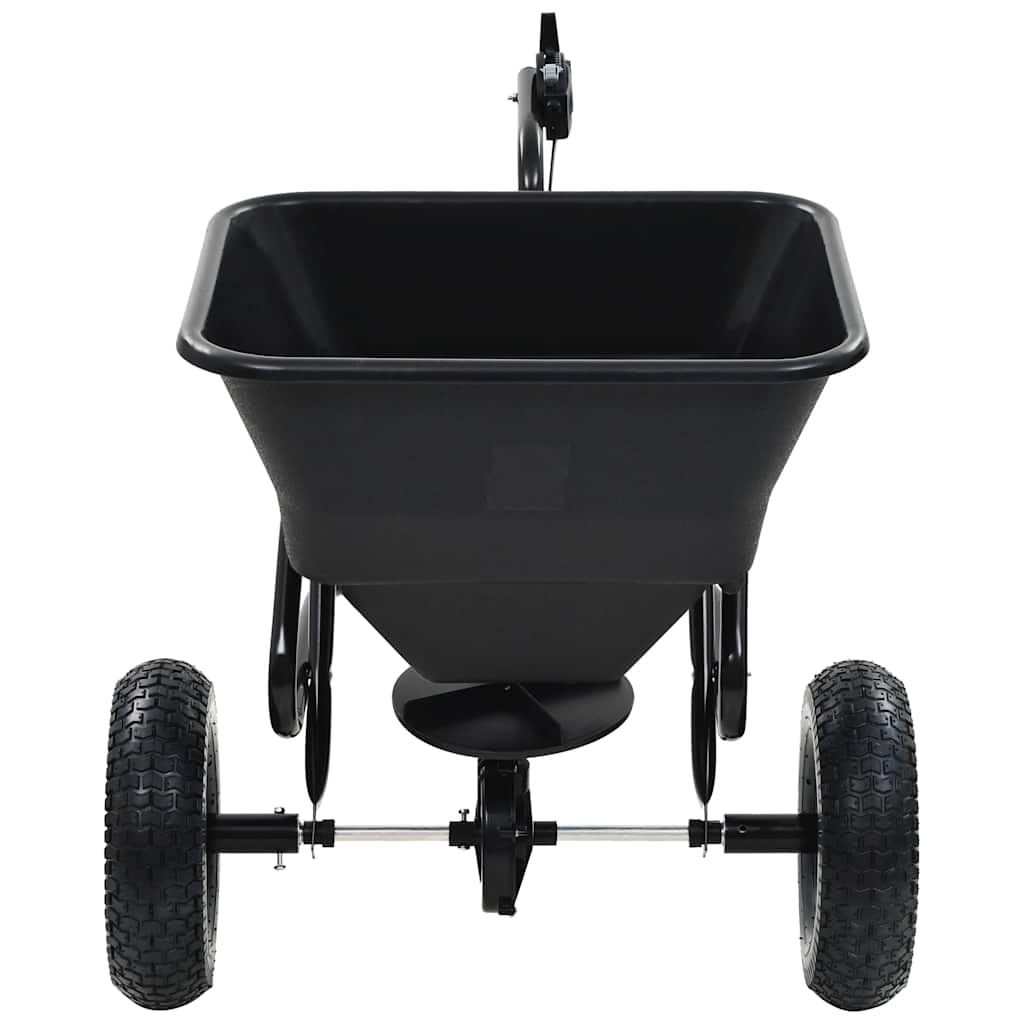 142967 vidaXL Tow Behind Salt Spreader PVC and Steel 125x74x79 cm 45 L