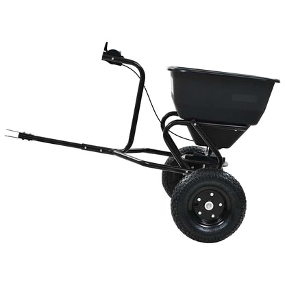 142967 vidaXL Tow Behind Salt Spreader PVC and Steel 125x74x79 cm 45 L
