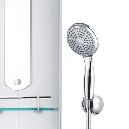 142994 vidaXL Shower Panel Unit 25x43x120 cm Silver