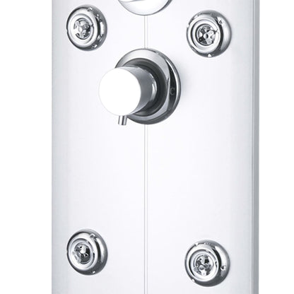 142994 vidaXL Shower Panel Unit 25x43x120 cm Silver