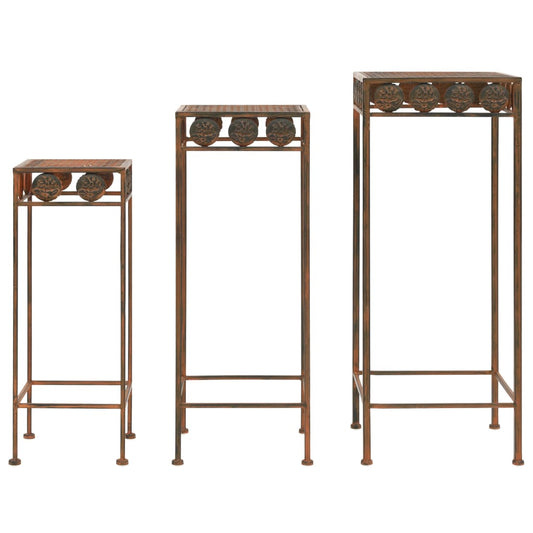 Plant Stand | Rusty | Metal | Set of 3 sizes: Large, Medium, Small