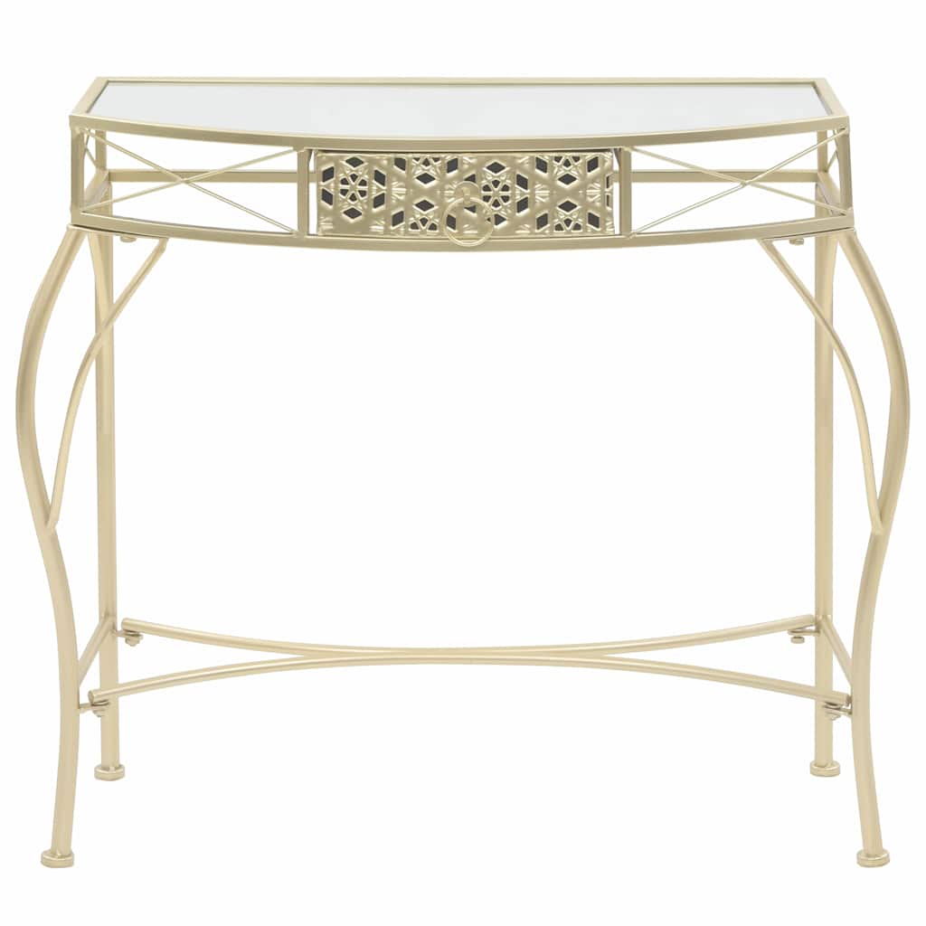245936 vidaXL Side Table French Style Metal 82x39x76 cm Gold