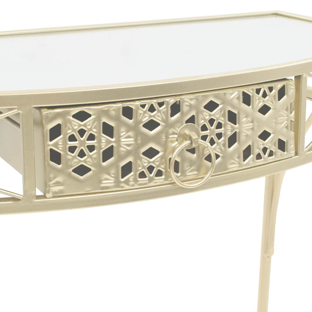 245936 vidaXL Side Table French Style Metal 82x39x76 cm Gold