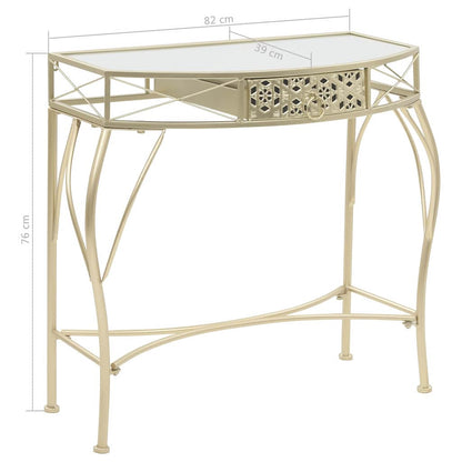 245936 vidaXL Side Table French Style Metal 82x39x76 cm Gold