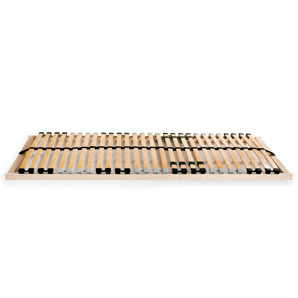 Slatted Bed Base without Mattress with 28 Slats 7 Zones 70x200 cm