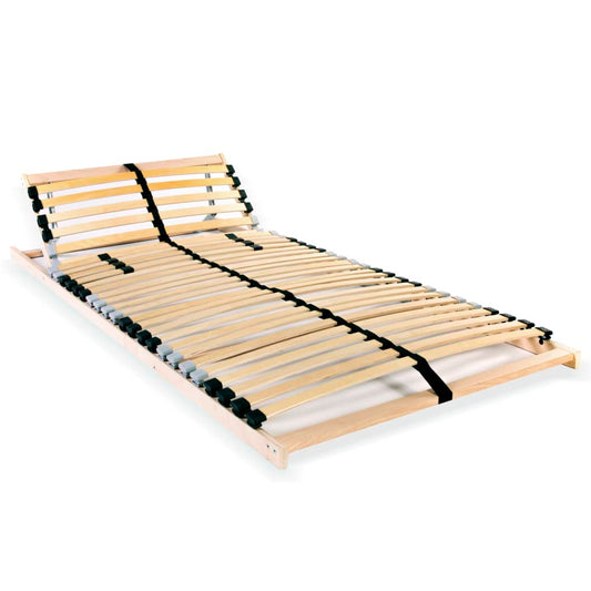 Bed Slatted Base | Natural wood | Solid beechwood frame, birch slats