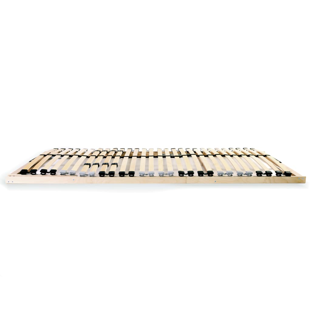 Slatted Bed Base without Mattress with 28 Slats 7 Zones 90x200 cm